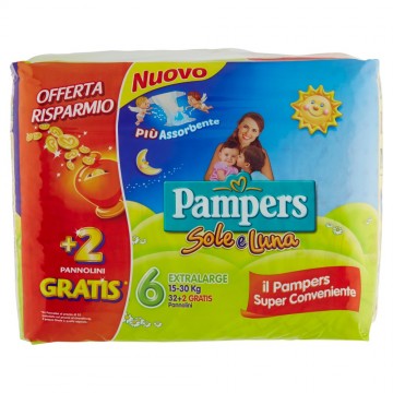 PAMPERS PANN.SOLE& LUNA X-LARGE