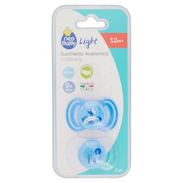 SUCCHIETTO ANATOMICO SILICONE BLU MAXI 2 PZ.