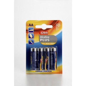 PILA CRAI ALCALINA PLUS STIL X4