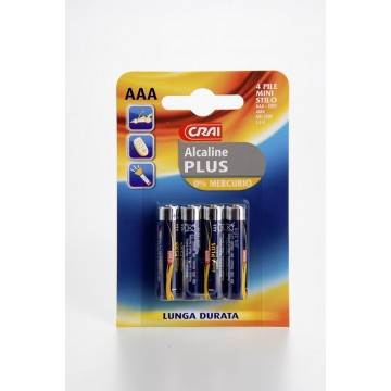PILA CRAI ALCALINE PLUS M/S X4