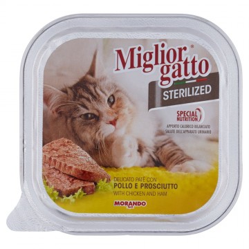 M/GATTO STERILIZZATO POLLO/PRO  GR.100