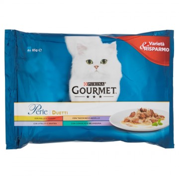 GOURMET PERLE DUETTI CARNE X4 GR.340