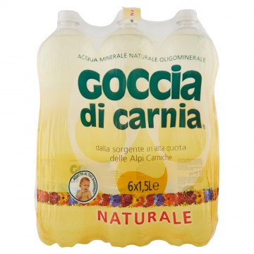 ACQUA GOCCIA CARNIA NATURALE PET LT.1,5