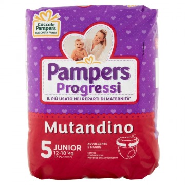 PAMPERS PROGR. MUTANDINO JUNIOR PZ.17