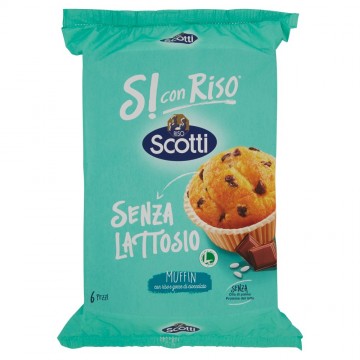 MUFFIN SCOTTI SI CON RISO GOCCE CIOCC. S/LATT. GR.222