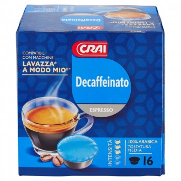 CAPSULE CRAI DECAFFEINATO X16 COMP. A MODO MIO