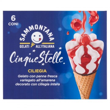 6 CONI SAMMONTANA CILIEGIA 5 STELLE