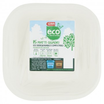 PIATTI CRAI QUADRATI ECO X 15