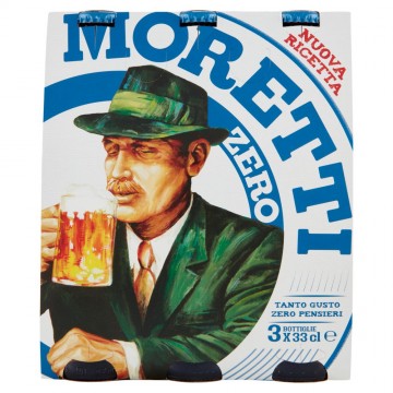 BIRRA MORETTI ZERO ANALCOLICA ML.330X3