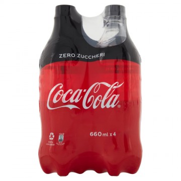 COCA COLA ZERO PET ML.660 X4