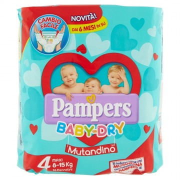 PAMPERS BABY MUTANDINO X16 TG.4