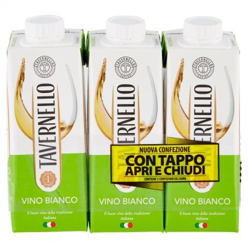 VINO TAVERNELLO BIANCO BRIK ML.250X3