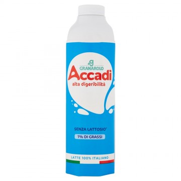 LATTE UHT ACCADI' S/LATTOSIO 1% DI GRASSI  LT.1