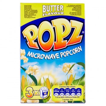POPCORN POPZ MICROONDE BUTTER X3