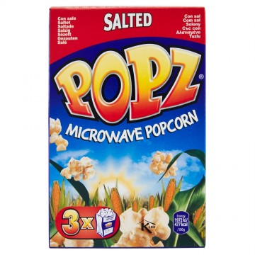 POPCORN POPZ MICROONDE SALTED X3