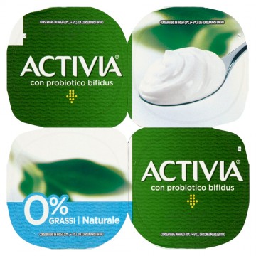 DANONE ACTIVIA 0.1% BIANCO X4