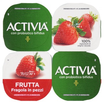 DANONE ACTIVIA FRAGOLA X4