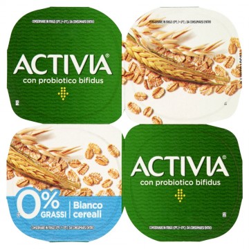 DANONE ACTIVIA 0.1% BIANCO CEREAL X4