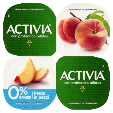 DANONE ACTIVIA 0,1% PESCA GR.125X4