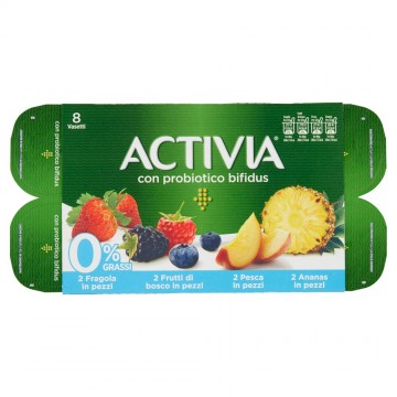 DANONE ACTIVIA MISTO FRUTTA 0,1% X8
