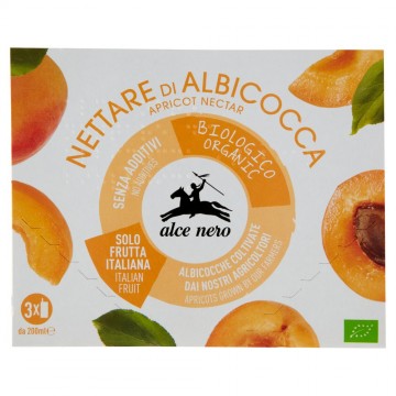 ALCE NERO NETTARE DI ALBICOCCA BIO ML.200X3