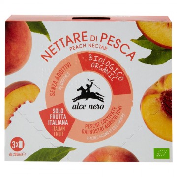 ALCE NERO NETTARE DI PESCA BIO ML.200X3