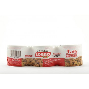 FUNGHI TRIFOLATI LOGRO' TRIS GR.180X3