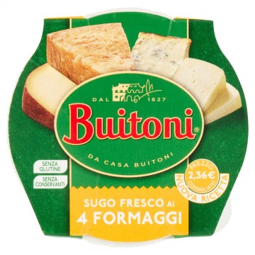 BUITONI SUGO AI 4 FORMAGGI GR.160 fl. €2.36