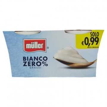 YOGURT MULLER  BIANCO 0.1% GR.125X2 FL. eu.0,99