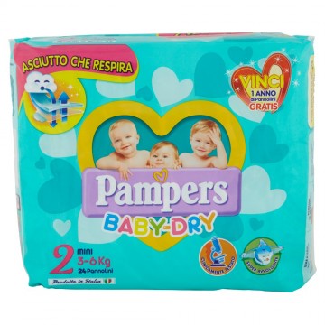 PAMPERS BABY DRY MINI X24  3/6