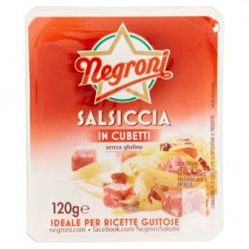 NEGRONI CUBETTI SALSICCIA DOLCE GR.120