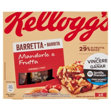 BARR. KELLOGG'S MANDORLE/FRUTTA GR.128