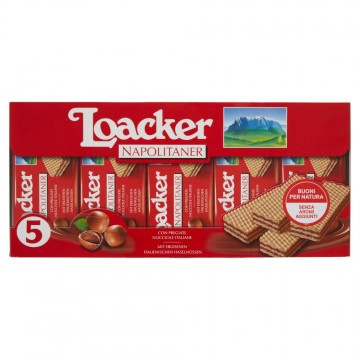 WAFER LOACKER NAPOLITANER X 5PZ GR.225