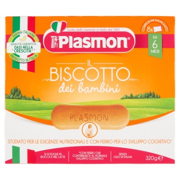 BISCOTTI PLASMON DA 6 MESI  8 PORZ. GR.320
