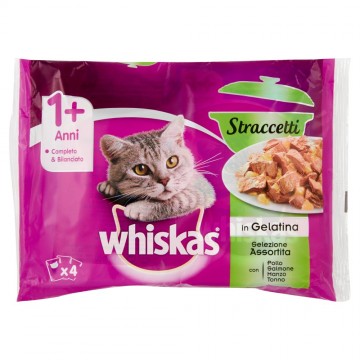 WHISKAS STRACC. ASSORT. X4