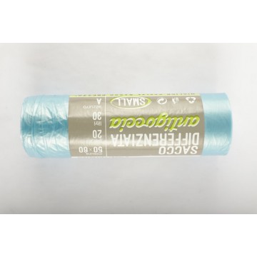 SACCO DIFF. ANTIG. SMALL AZZURRO LT.30 50X60 PZ.20