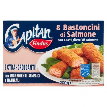 BASTONCINI DI SALMONE FINDUS PZ 8 GR.200
