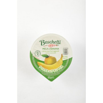 BOSCHETTI POLPA DI FRUTTA MELA/BANANA GR.100