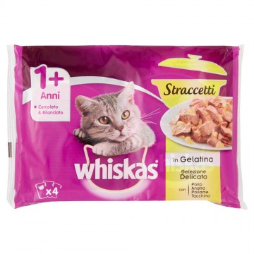 WHISKAS STRACCETTI DELICATA X4 GR.85
