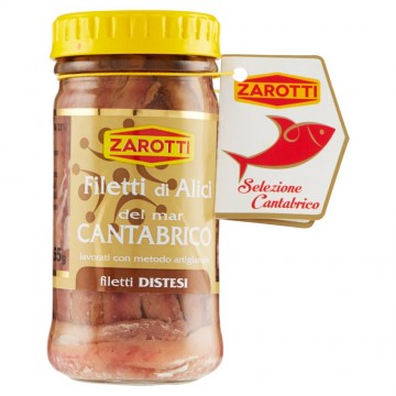 FILETTI DI ALICI CANTABRICO ZAROTTI VETRO GR.100