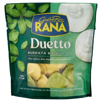 RANA DUETTO BURRATA/BASILICO GR.250