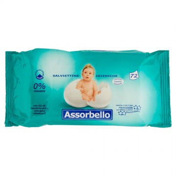 SALVIETTINE BABY ASSORB.X72