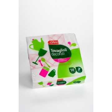 TOVAGL. CRAI 2 V.33X33 DEC. 50 PZ
