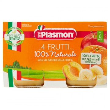 OMOG. PLASMON 4 FRUTTI GR.104 X2