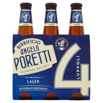 BIRRA PORETTI ORIG. 4LUPOLI ML.33X3