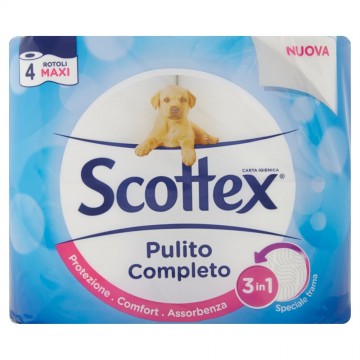 IGIENICA SCOTTEX PULITO COMPL. MAXI ROT. X4