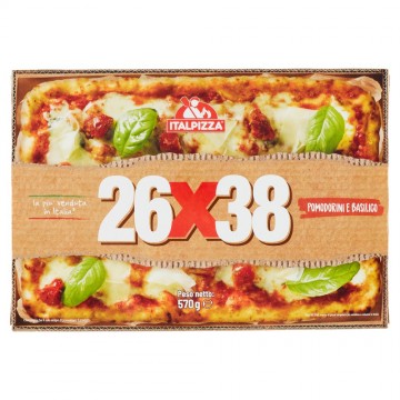 ITALPIZZA PIZZA POMODORINI E BASILICO 26X38 GR.570