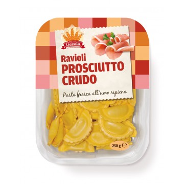 GEROLA  RAVIOLI AL PROSCIUTTO CRUDO GR.250