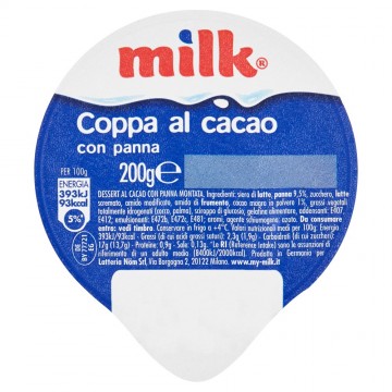 COPPA PANNA E CACAO MILK GR.200