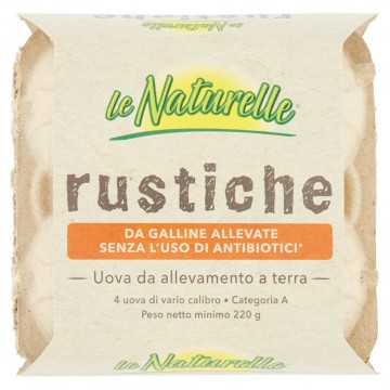 UOVA NATURELLE RUSTICHE S/ANTIBIOTICI X 4